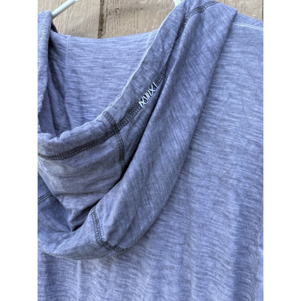 Buckle Black No. 48 Hoodie Mens' Medi Slim Fit Gray Distressed Kangaroo Pocket - Picture 7 of 12
